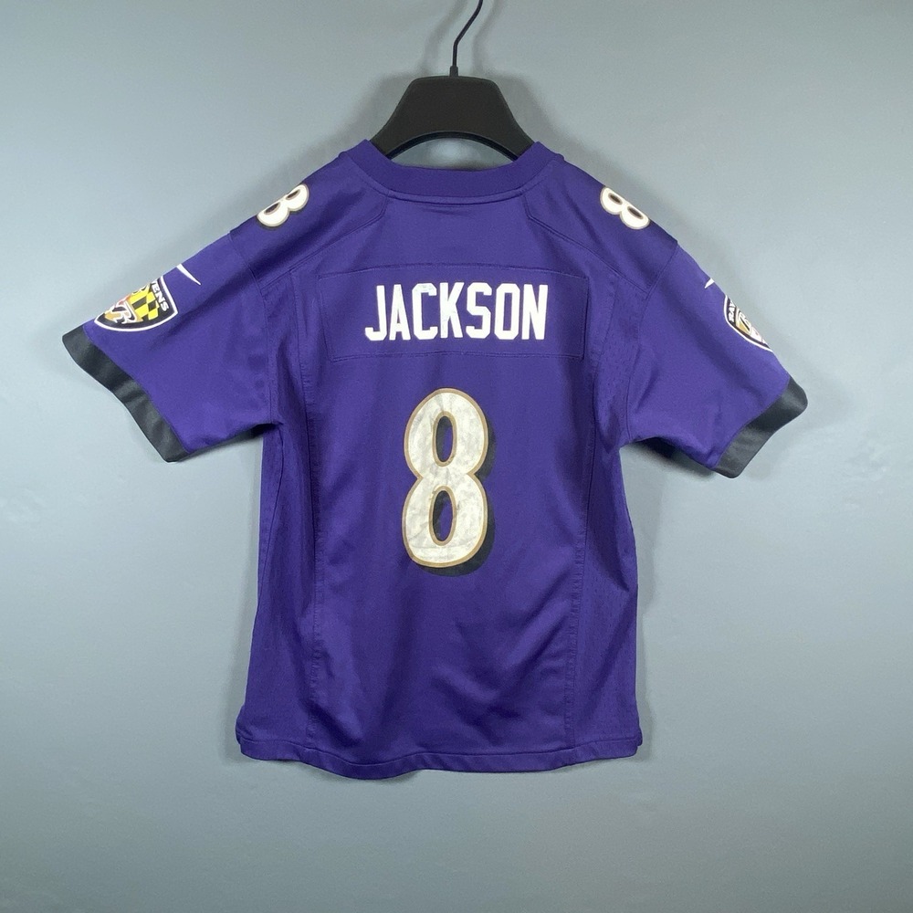 Nike Baltimore Ravens Lamar Jackson Jersey Mens Medium #8 On Field NFL Players - Picture 9 of 9